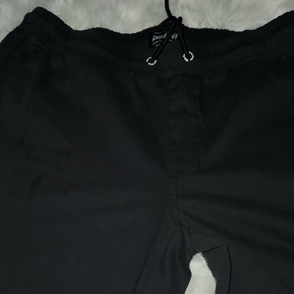 Mens Black Drawstring Pants